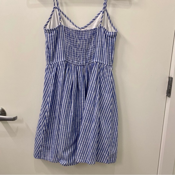Abercrombie & Fitch Blue Striped Cotton Mini Sundress - Picture 2 of 10
